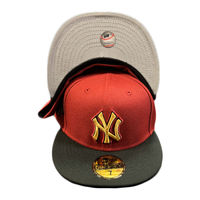 New York Yankees Real Tree Two Tone 75th World Series Patch Gray UV New Era  59FIFTY Fitted Hat