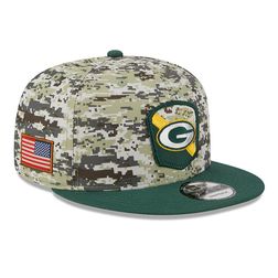 Green Bay Packers New Era 2023 NFL Salute to Service 9FIFTY Snapback Adjustable Hat