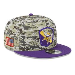 Minnesota Vikings New Era 2023 NFL Salute to Service 9FIFTY Snapback Adjustable Hat