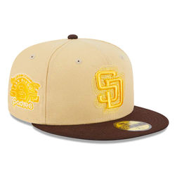 San Diego Padres New Era Optic 59FIFTY Fitted Hat - White/Brown