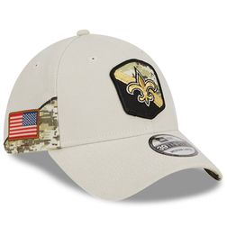 New Orleans Saints New Era 2023 NFL Salute to Service Stone 39THIRTY Flex Hat