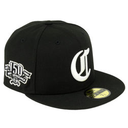 Cincinnati Reds Cyber Monday Black "Chrome C" 150th Patch Gray UV New Era 59FIFTY Fitted Hat