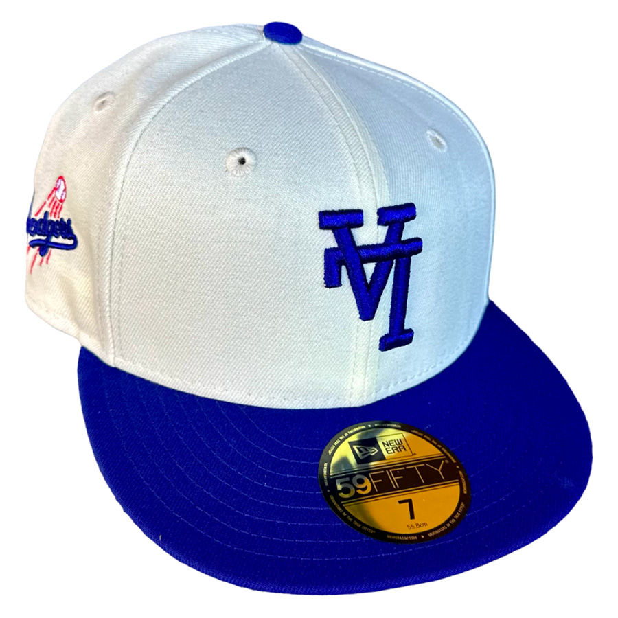 Los Angeles Dodgers Hat Cap Fitted Mens 7 1/4 New Era Blue MLB Baseball  Mookie