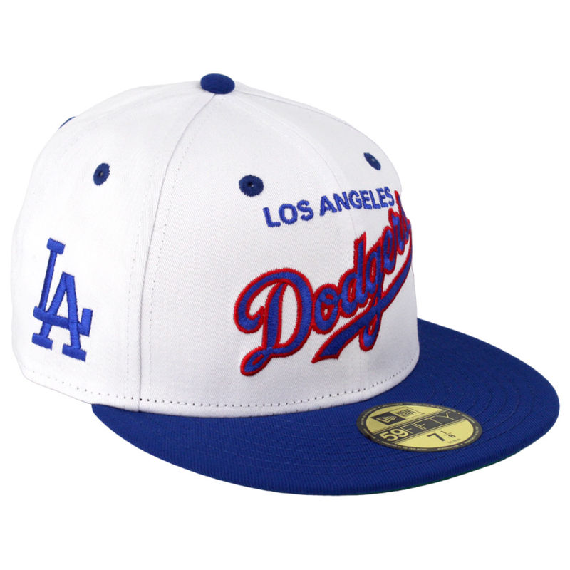 Los Angeles Dodgers White Sports Specialties LA Patch Green UV 
