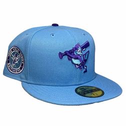 Los Angeles Dodgers Brown Side Batty Gray UV 59FIFTY Fitted Hat