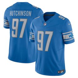Detroit Lions Aidan Hutchinson Blue Nike Vapor F.U.S.E Limited Jersey