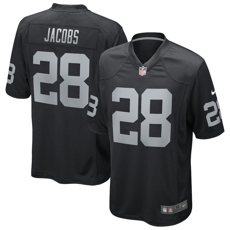 Mens Las Vegas Raiders Josh Jacobs White Game Jersey - White