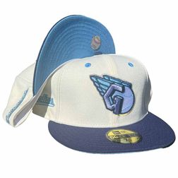 Cleveland Guardians Limitless Chrome and Light Royal Two Tone Guardians Patch Icy Blue UV New Era 59Fifty Fitted Hat