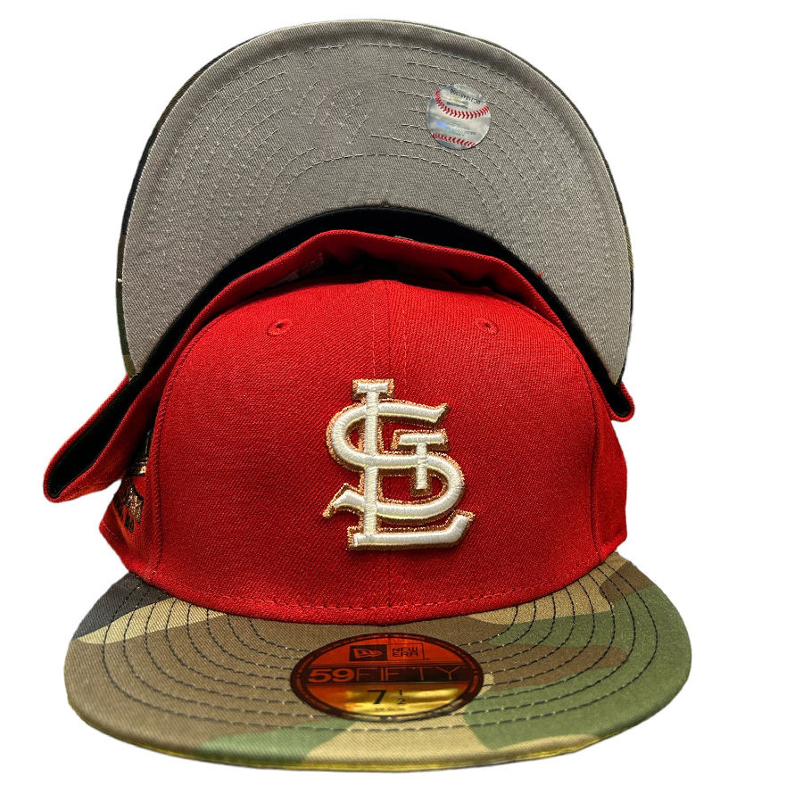 Boston Red Sox New Era 59FIFTY Fitted Hat - Vegas Gold/Cardinal