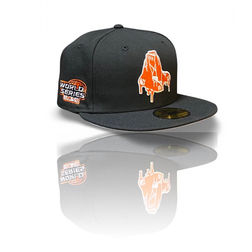 Kansas City Royals Orange Two Tone Cinema Pack 50th Anniversary Patch  Yellow UV 59FIFTY Fitted Hat