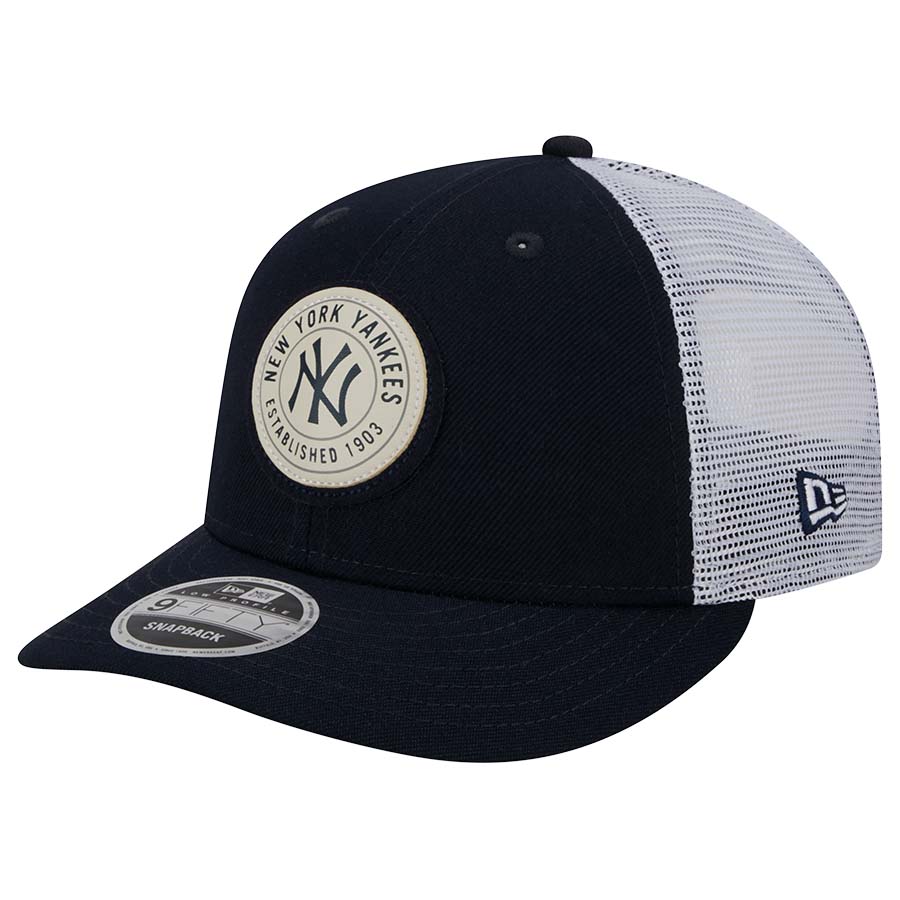 New York Yankees Navy Circle New Era 9FIFTY Low Profile Snapback Hat