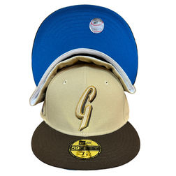 San Diego Padres New Era Optic 59FIFTY Fitted Hat - White/Brown