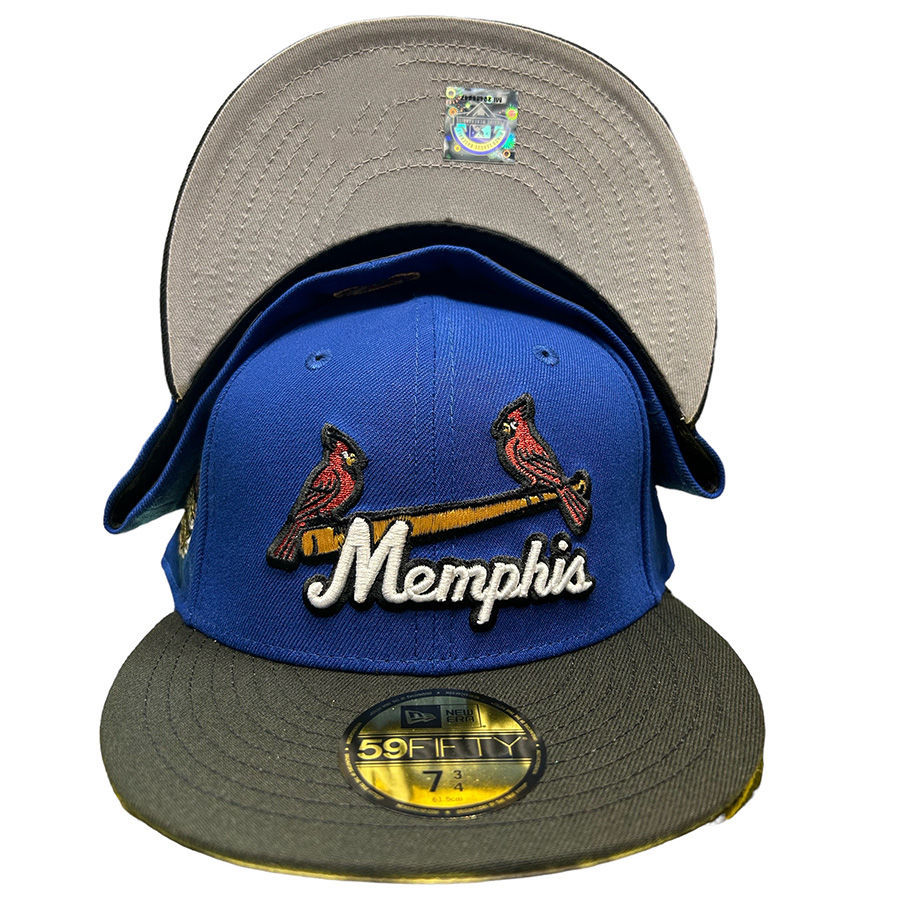 Memphis RedBirds THEME NIGHT White-Black-Purple Fitted Hat