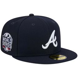 Atlanta Braves '47 Lunar Hitch Adjustable Snapback Hat - Tan/Black