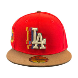 Los Angeles Dodgers New Era All Olive Green/Pink Bottom With 75TH World  Series Patch On Side 59FIFTY Fitted Hat