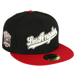 Birmingham Barons Black Red Two Tone Southern League Patch Gray UV 59FIFTY  Fitted Hat