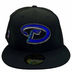 New Era Arizona Diamondbacks 20th Anniversary Black Copper Throwback  Edition 59Fifty Fitted Hat