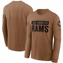 Los Angeles Rams Brown Nike 2023 Salute To Service Long Sleeve T-Shirt