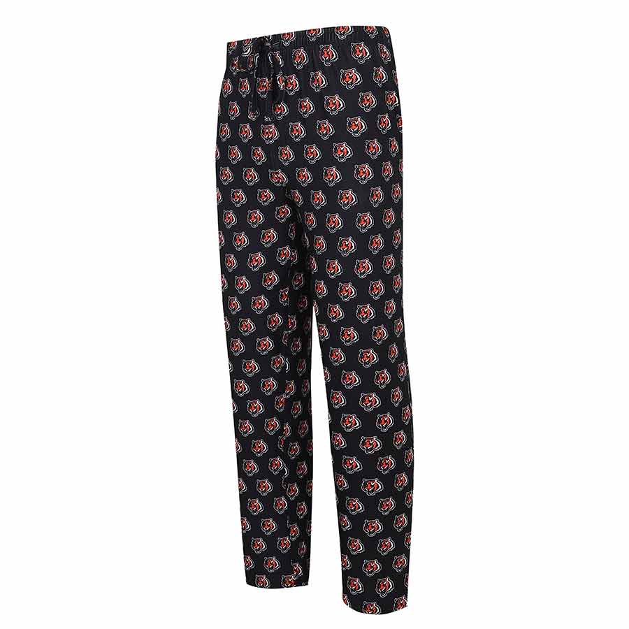 NHL Calgary Flames Hockey Team Logo Allover Print Pyjama Pants