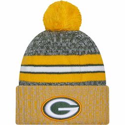 Green Bay Packers 2023 NFL Sideline Alternate Team Color Pom Cuffed Knit Beanie Hat