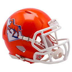 Boise State Broncos Orange Riddell Throwback Speed Mini Helmet