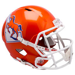 Boise State Broncos Orange Riddell Throwback Speed Replica Helmet