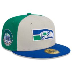 Seattle Seahawks 2023 NFL Sideline Historic Logo New Era 59FIFTY Fitted Hat