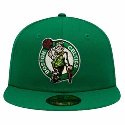 Boston Celtics Green 17x World Champions Patch Yellow UV New Era 59FIFTY Fitted Hat