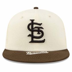 St. Louis Cardinals Cream Busch Stadium Patch Icy Blue UV New Era 59FIFTY  Fitted Hat