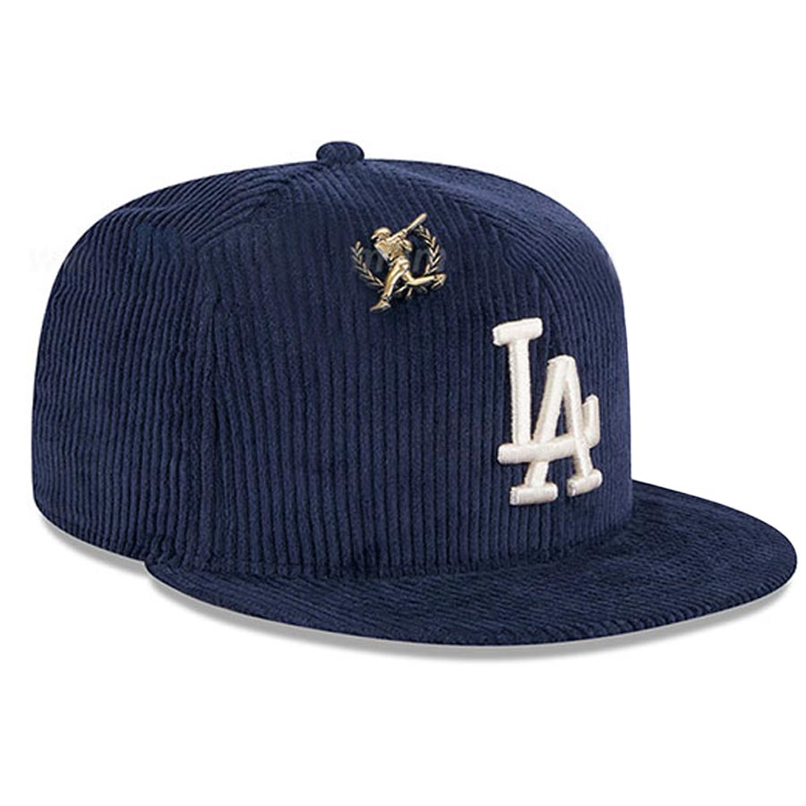 Los Angeles Dodgers Letterman Pin Corduroy 59FIFTY Fitted Hat