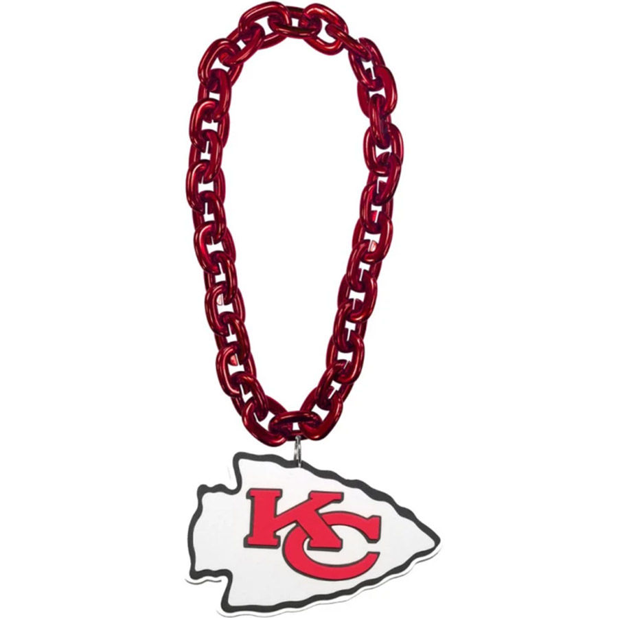 Kansas City Chiefs Rhinestone Hoop Necklaces - Jewelry
