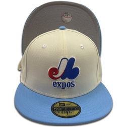 Montreal Expos Chrome Classic Side Batty Gray UV 59FIFTY Fitted Hat