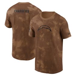 Los Angeles Chargers Nike Camo Brown 2023 Salute to Service Sideline Team Shirt