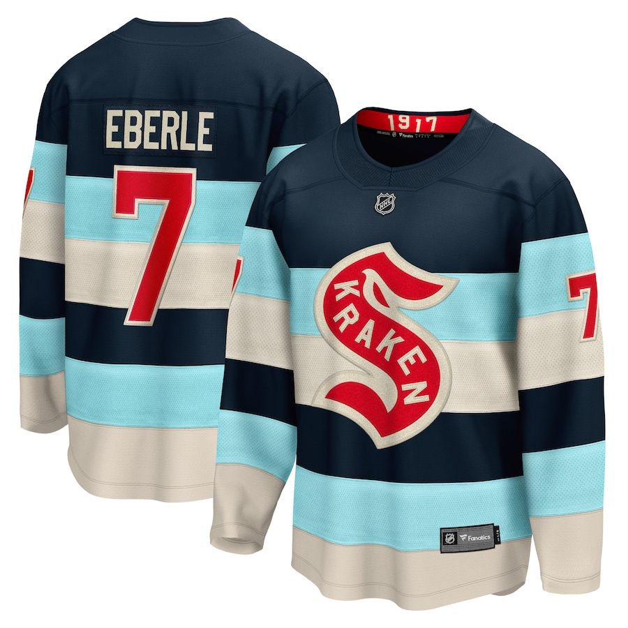 Seattle Kraken Jordan Eberle Blue 2024 NHL Winter Classic Breakaway ...