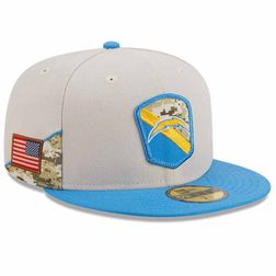Los Angeles Chargers 2023 Salute to Service NFL 59FIFTY New Era Fitted Hat