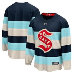 Seattle Kraken Blue 2024 NHL Winter Classic Breakaway Player Jersey