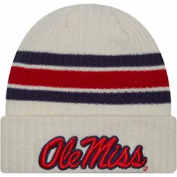 Ole Miss Cream New Era Vintage Cuffed Knit Beanie Hat