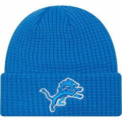 Detroit Lions All Blue Cuffed Knit Beanie Hat