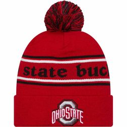 Ohio State Buckeyes Red Marquee Cuffed Knit Beanie Hat