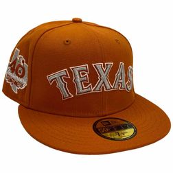 Las Vegas Raiders New Era City Icon 59FIFTY Fitted Hat - Cream/Burnt Orange