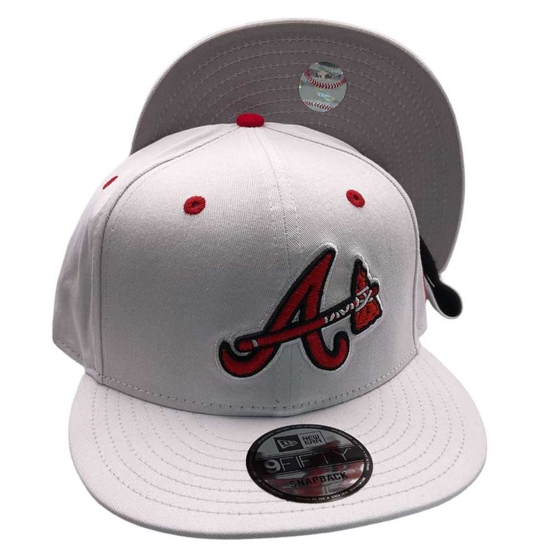 Atlanta Braves Custom White New Era 9FIFTY Snapback Hat