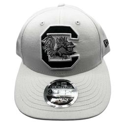 South Carolina Gamecocks White Low Profile New Era 9FIFTY Snapback Hat