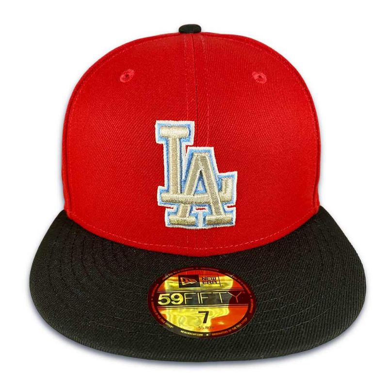 Los Angeles Dodgers New Era Black & Red 59FIFTY - Fitted Hat