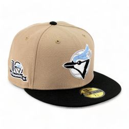 Toronto Blue Jays Camel Brown 10th Patch Gray UV 59FIFTY Fitted Hat