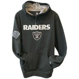 Las Vegas Raiders Black Custom New Era Historic Patch Hoodie