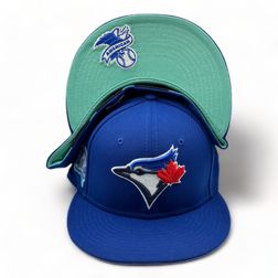 Toronto Blue Jays Pro Image Exclusive Visor Treatment 25th Anniversary Patch Teal UV 59FIFTY Fitted Hat