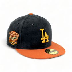 Los Angeles Dodgers Black Suede Pro Image Exclusive 40th Patch Green UV 59FIFTY Fitted Hat