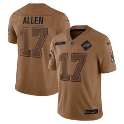 Buffalo Bills Josh Allen Brown Nike 2023 Salute To Service Limited Jersey