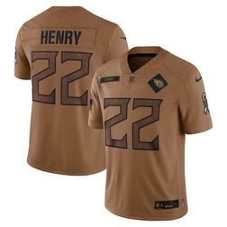 Tennessee Titans Derrick Henry Brown Nike 2023 Salute To Service Limited Jersey