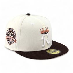 Kansas City Royals Chrome Brown 40th Aniv Patch Gray UV 59FIFTY Fitted Hat